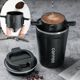 380ml 510ml Coffee Filter Portable Reusable Double Layer Stainless Steel Coffee Cup Set Dripper Appliances
