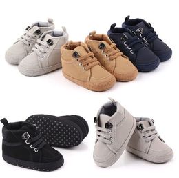 Toddler Shoes Classic Newborn First Walker Infant Soft Soled Anti-Slip Baby Shoes For Girl Boys Sport Sneakers Crib Bebe Shoe 2pairs/lot