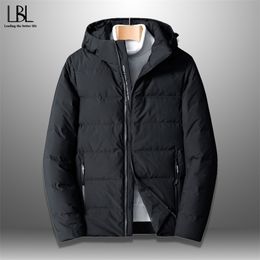 Winter Duck Down Jacket Men Waterproof Windproof Jacket Warm Coat Printing Hooded Top Casual Outwear Mens Clothing M8XL 201116