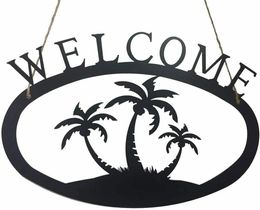 Metal Welcome Sign for Home,Vintage Wall Art Home Decor Decoration,Metal Art