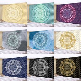 Indian Wall Hanging Wall Tapestries Mandala Fabric Psychedelic Tapiz Wall Carpets Cloth Blanket Hippie Boho Home Decor Dorm Background J220804