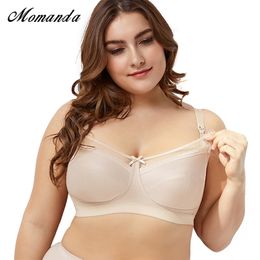 MOMANDA Breastfeeding Maternity Nursing Bra Pregnant Women Underwear Soutien Gorge Plus Size 210318