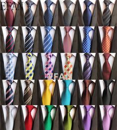 Classic 8cm Ties For Man 100 Silk Tie Striped Plaid Cheques Business Neck Men Suit Cravat Wedding Party Neckties