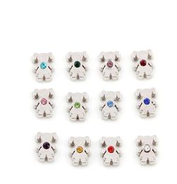 24PC/lot birthstone Crystal Girl charm Floating Locket Charms Fit Glass Living Magnetic Locket Jewellery Making For Friends