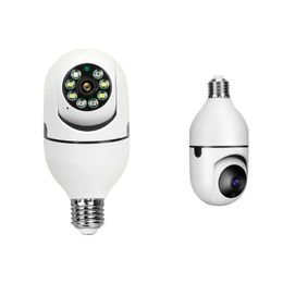 High Quality DP17 IP Cameras 2.0 Million Pixels Single Doub Light Source Smart Dual-band WiFi 1080P Outdoor Network Light E27 Bulb Camera Motion Detection