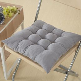 Cushion/Decorative Pillow Winter Warm Chair Back Seat Cushion Mat Solid Color Office Buttocks Pad 38 38cm Sofa Waist For Home DecorCushion/D