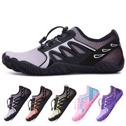 Lightweight outdoor water sports shoes Men's and women's same Colour lace-up beach swimming shoes Skin-friendly water shoes Y220518