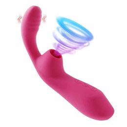 Nxy Vibrators Clitoral Sucking Vibrator g Spot Massager Double Stimulation Vagina Usb Waterproof Sexual Erotic Sex Toys for Women 220505