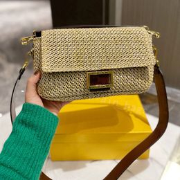 Luxurys Designers Straw Baguette Bags Wallet Shoulder Casual New Totes Shopping Purse Handbag Fanny Wallets Backpack Women Handbags Crossbody Bag Purses 2022