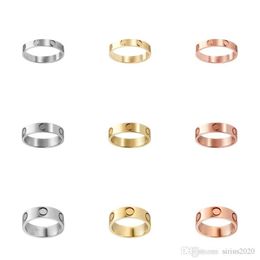 gold filled rings Canada - Love Screw Ring Men's Band Rings Classic Luxury Designer Jewelry Women Titanium Steel Alloy Gold-Plated Gold Silver Rose Neve276i