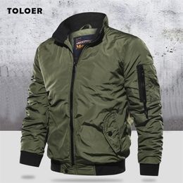 Military Jacket Men's Slim Bomber Jacket Aurumn Winter Men Outerwear Casual Long Sleeve Jackes and Coats Mens Clothing Plus Size 201128