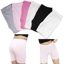 Kids Girls Safety Pants Children Short Tight Modal Cotton Leggins Anti-Light Shorts M4145