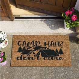 Carpets Welcome Doormat Entrance Hallway Bedroom Kitchen Rectangle Non-Slip Floor Rugs Outdoor Camping Mat