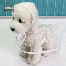 Snailhouse Waterproof Transparent Raincoats Puppy Dog coat Portable Coats Foldable Light Clothes Jacket Y200917