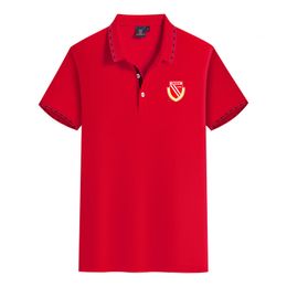 FC Energie Cottbus Men's Summer leisure High-end combed cotton T-shirt Professional Short sleeve lapel shirt