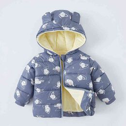 Winter Children Jackets For Boys Jacket Thick Artificial Wool Jackets Baby Girls Jackets Outerwear Toddler Children Hoodie 2 4 6Y J220718