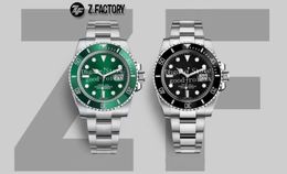 Watches For Men Green Ceramic Bezel Automatic Cal.3135 Movement Watch ZF Factory 904L Steel Dive Men's Waterproof Sport Eta New Wristwatches