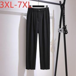 Women's Plus Size Pants Ladies Spring Autumn Formal For Women Large Loose Black Long Official Trousers 3XL 4XL 5XL 6XL 7XLWomen's