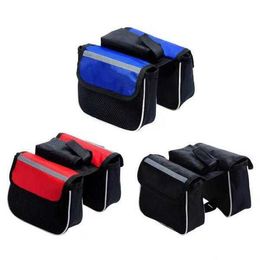 Outdoor Bags Mountain Bike Hard Shell Front Beam Three-in-one Pack Riding Mobile Phone Top Tube Waterproof Durable Fashionable