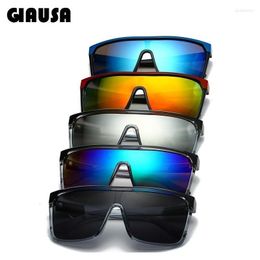 Sunglasses Fashion Square Oversized Goggles Skiing Hiking Sports Designer Sun Glasses One-piece Lens Oculos De SolSunglassesSunglasses Godd2