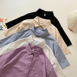 Women's Blouses & Shirts Women's Summer Tunic Office Chiffon Blouse For Women White Shirt Korean Solid Color Tops Short Sleeve TeesWomen
