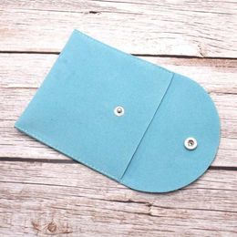 Jewellery Pouches Bags Portable Soft Velvet Bracelet Necklace Envelope Storage Bag With Snap Button Dust Proof Pouch For Gift 13MD Edwi22