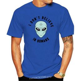 mens swag shirt UK - Men's T-Shirts Tee Men Mens Clothing High Quality I DonT Believe In Humans Hipster Swag Funny Unisex Homme SuitMen's