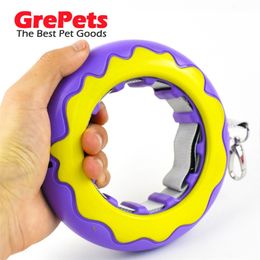 High quality dog automatic traction rope pet walking ring double headed tractor LJ201109