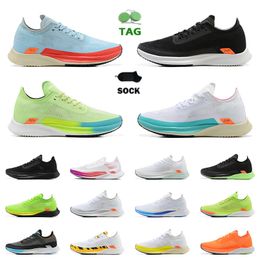 zoom running shoes Australia - Top Quality Zooms Streakfly Proto Knit Running Shoes Men Womens With Socks Black Green Photo Dust Flash Crimson White Pink Off Designer Marathon Sneakers 36-45