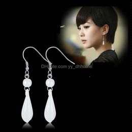 Dangle Chandelier Earrings Jewellery S925 Sterling Sier Crystal Glass Earring Bridal Wedding Wholesale Drop Delivery 2021 3Q0Qj