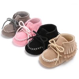 First Walkers Baby Girl Boots Winter Born Toddler Shoes Walker Fringe Booties Soft Bottom Tassel Crib Prewalkers For Sneakers