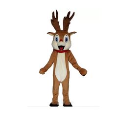 Factory Outlets hot red nose reindeer mascot costume for adult