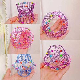 Adult Children Anti-stress Mandala Decompression Variety Flower Basket Thirty-six Softened Steel Ring Fidget Toy funny Gift