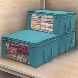 Clothing Storage & Wardrobe Large Capacity Non-Woven Clothes Bag Folding Quilt Dust-Proof Cabinet Finishing Box Home Supplies