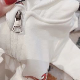 Newborn Baby Clothes Romper Designer Fasion Crawling Jumpsuits Infant Onesie Clothes Casual Hooded Pocket Tiger Pattern With Letter White Gray