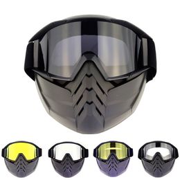 2022 New style Outdoor Eyewear Motorcycle Protective Gears Flexible Cross Helmet Face Mask Motocross Windproof Goggles ATV Eyewear UV Protection Sunglasses