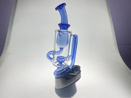 Unique biao glass recycle cup style blue peak glass hookah DAB rig welcome to please an order
