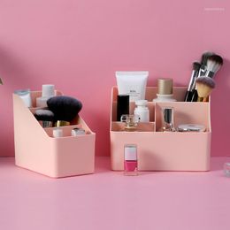 Storage Boxes & Bins Cosmetic Box Desktop Make Up Cosmetics Organiser For Bedroom Plastic Toiletries Makeup Jewellery Case