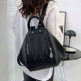 NXY School Bags Fashion Women Backpacks Pu Leather Multifunctional Shoulder Designer Female for Teenager Girls Travel Daypack 220802