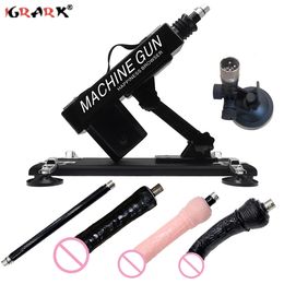 Automatic sexy Machine for Men Women Big Dildo Anal Plug Female Vibrator Adjustable Angle Retractable Love Guns Toys