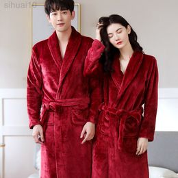 Vrouwen gewaad flanellen pijama homem inverno badjas pijama herfst en warme coral mau fluwelen pak vrouwelijke nachtkleding gewaden 2021 l220803