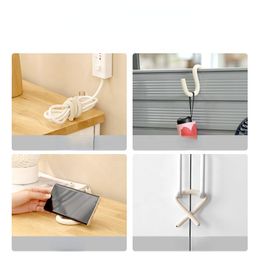 Portable Lightweight Free Bending Cabinet Hook Variety Desktop Phone Holder Simple Cabinet Padlock