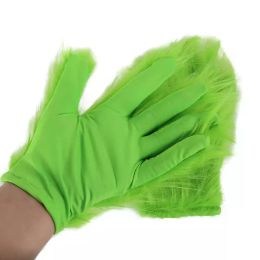 Halloween Cosply Gloves Green Horror Scary Carnival Glove Masquerade Adult Helmet Halloween Party Supplies Masks