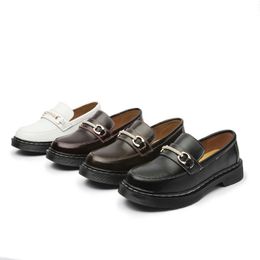 Women Shoes Spring Latest Ladies Real Leather British Style Women Martin Shoes Non-slip Large Size Women Loafers