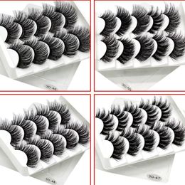 False Eyelashes Soft And Comfortable Cotton Thread Stem Stereo Multi-Layer Fibre EyelashesFalseFalse Harv22