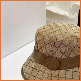 2023 Fashion Designer Letter Bucket Hat For Mens Womens Foldable Caps Black Fisherman Beach Sun Visor wide brim hats Folding ladies Bowler Cap