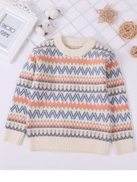 Toddler Boys Chevron Pattern Sweater SHE