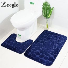 Memory Foam Bath Mat for room Carpet Rug Toilet Floor Non-Slip Shower Room Foot Pad Rugs Absorbent 220504