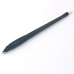 -Neues Design 100pc Hindable Microblading Pen 18u mit 0,15 mm Klingen Dauerhaftes Make -up -Handbuch für Augenbrauen Tattoo Machine 201122703