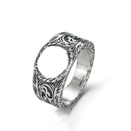 New Plated Silver Ring King Snake Striped Ring For Woman Man Personality Couple Fashion